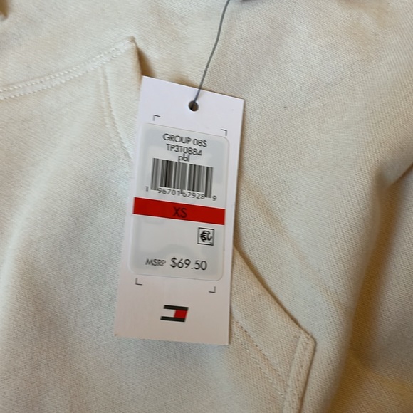 Tommy Hilfiger Fleece Hoodie Sweatshirt Sz XS, Color Pebble - Picture 7 of 9